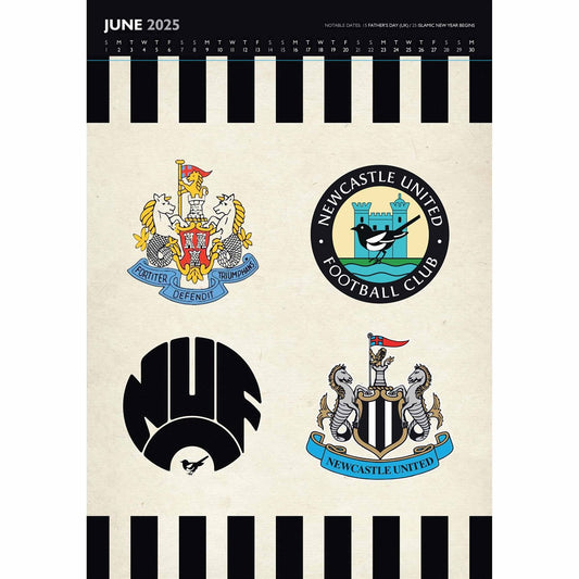 Newcastle United FC Deluxe Calendar 2025