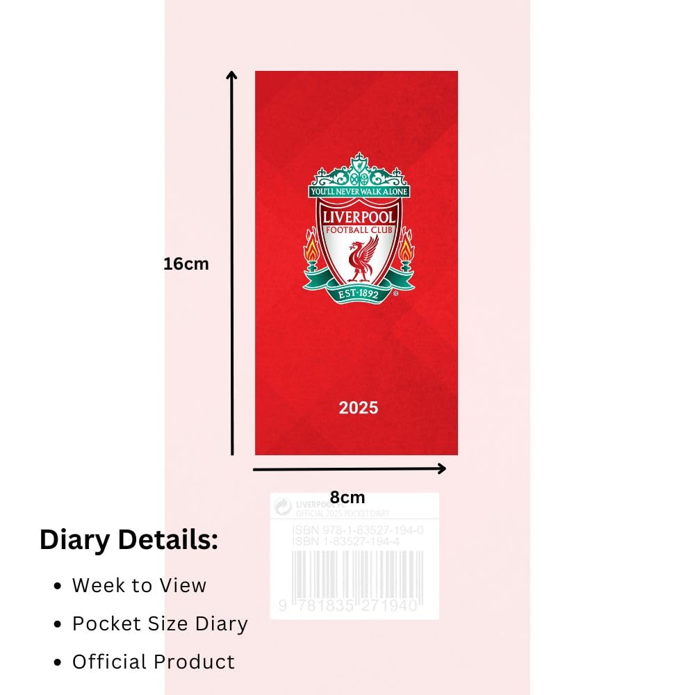 Liverpool FC Slim Diary 2025