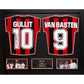 AC Milan 1988 Gullit & Van Basten Signed Shirts (Dual Framed)