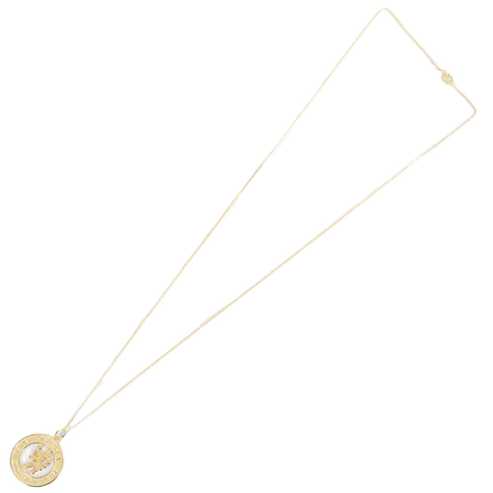 Chelsea FC 18ct Gold Plated on Silver Pendant & Chain