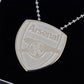 Arsenal FC Stainless Steel Large Pendant & Chain