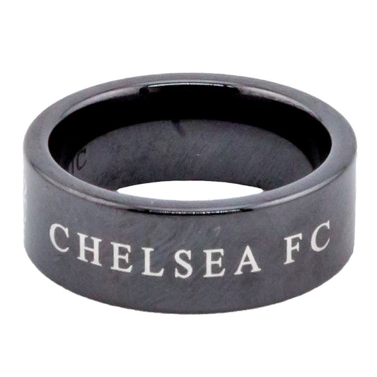 切尔西足球俱乐部 黑色陶瓷戒指（小）