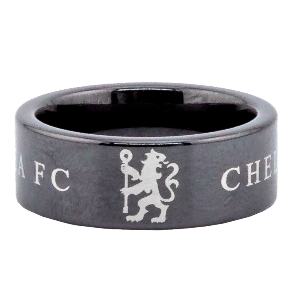 切尔西足球俱乐部 黑色陶瓷戒指（小）