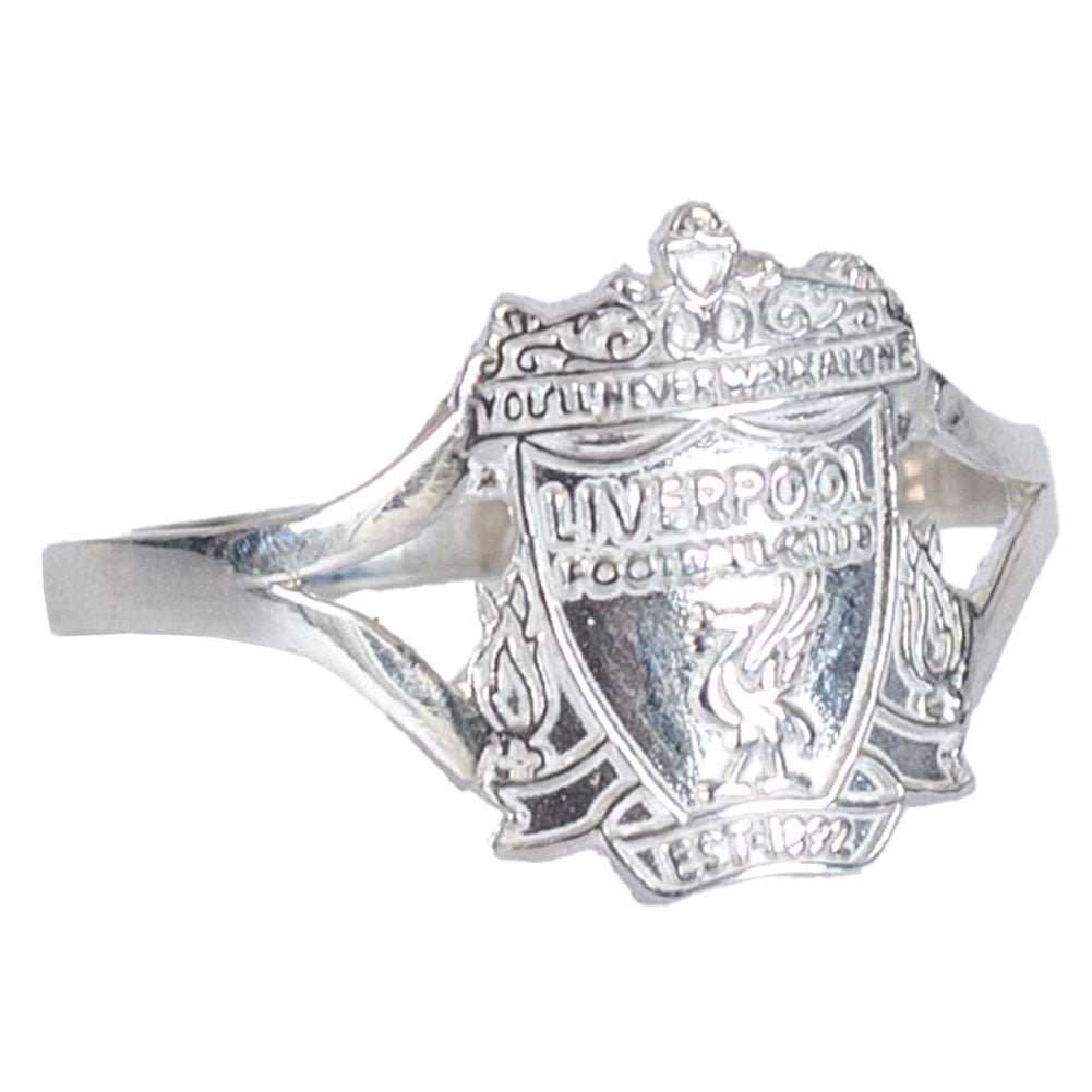 Liverpool FC Sterling Silver Split Shank Ring Large