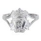 Liverpool FC Sterling Silver Split Shank Ring Small