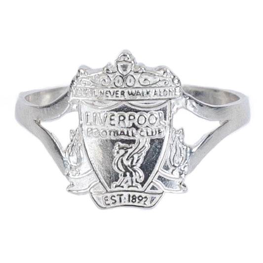 Liverpool FC Sterling Silver Split Shank Ring Medium