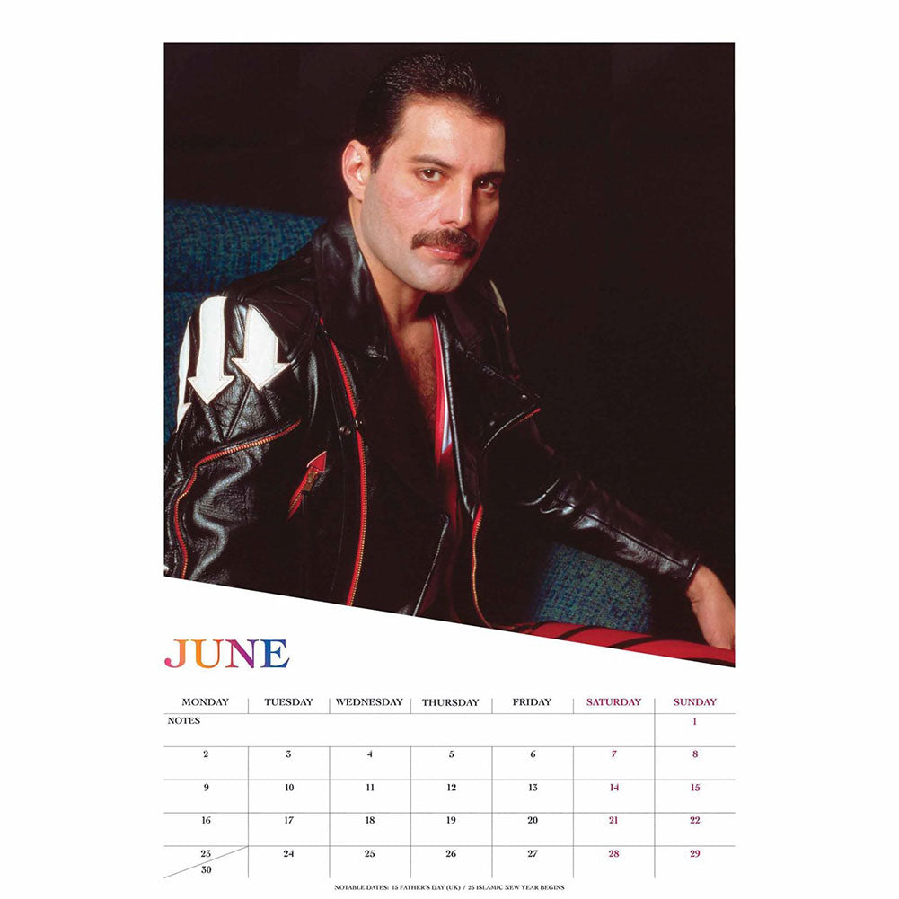 Freddie Mercury A3 Calendar 2025