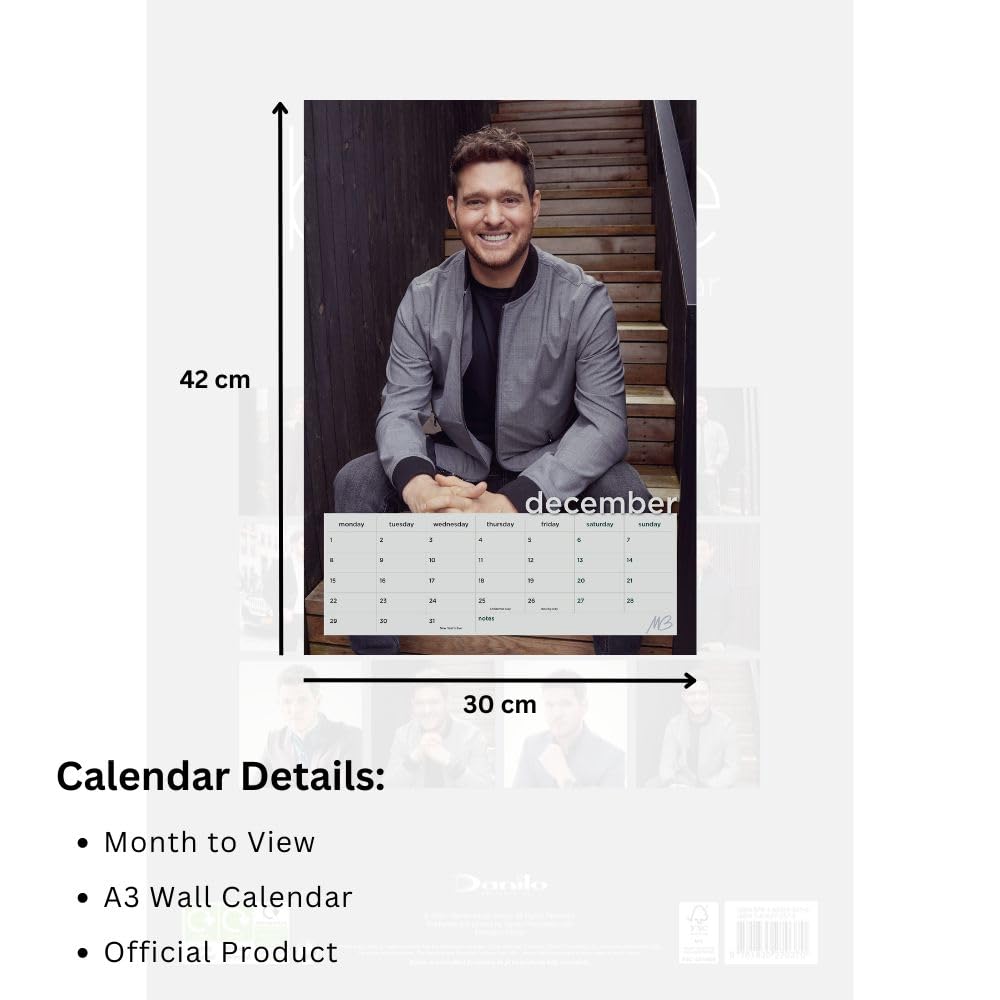 Michael Buble A3 Calendar 2025