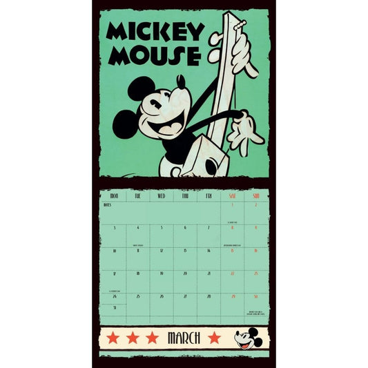 Mickey Classic 90th Anniversary Square Calendar 2025