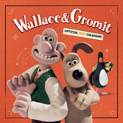 Wallace & Gromit Square Calendar 2025