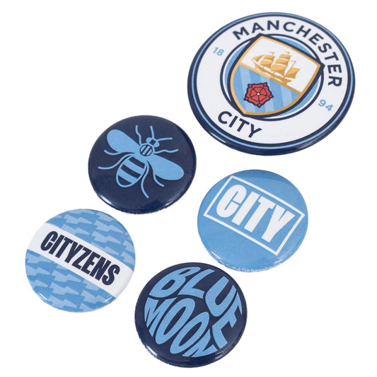 Manchester City FC Button Badge Set