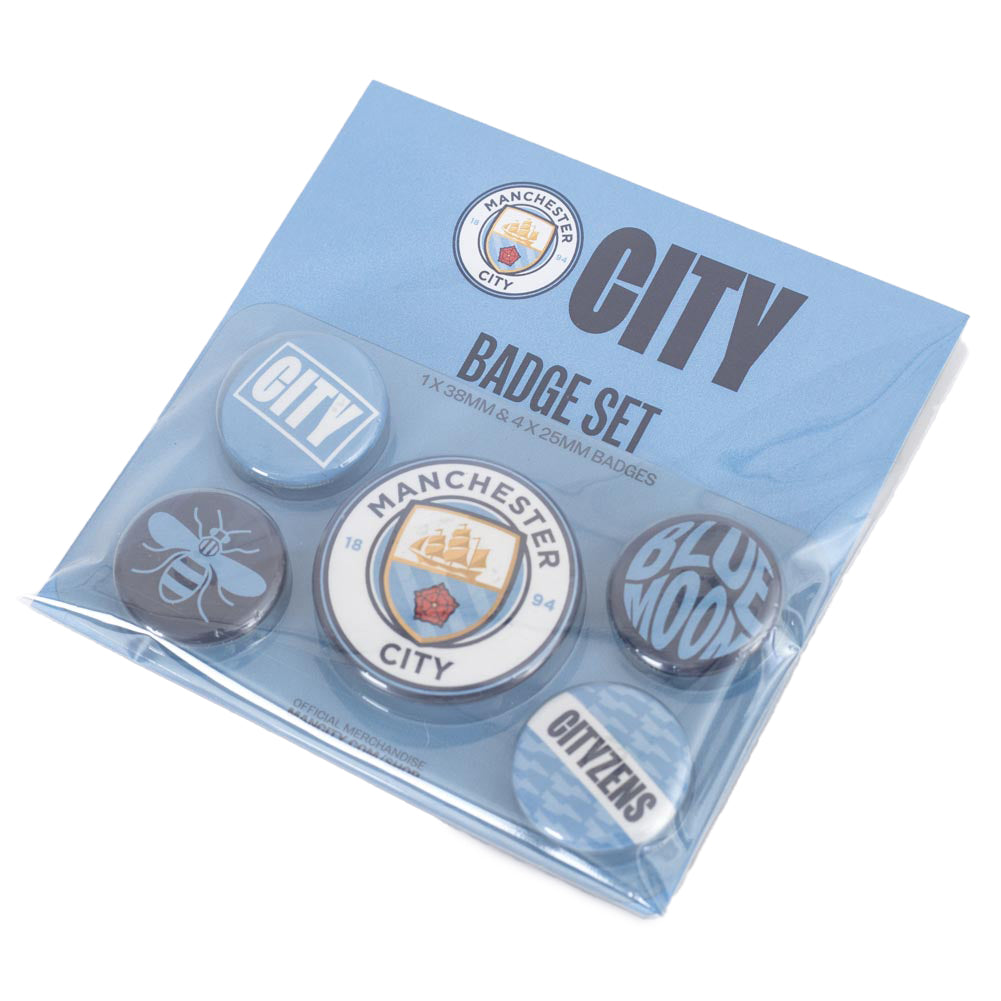 Manchester City FC Button Badge Set