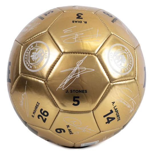 Manchester City FC Treble Winners Sig Football