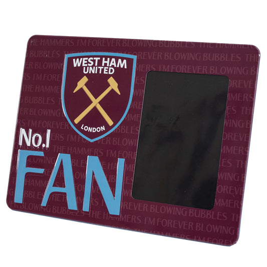 West Ham United FC No1 Fan Picture Frame Sign