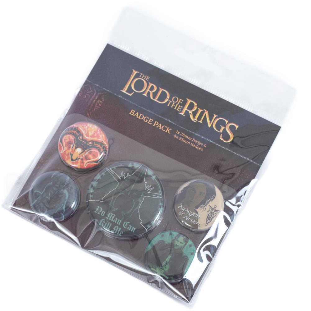 The Lord Of The Rings Button Badge Set