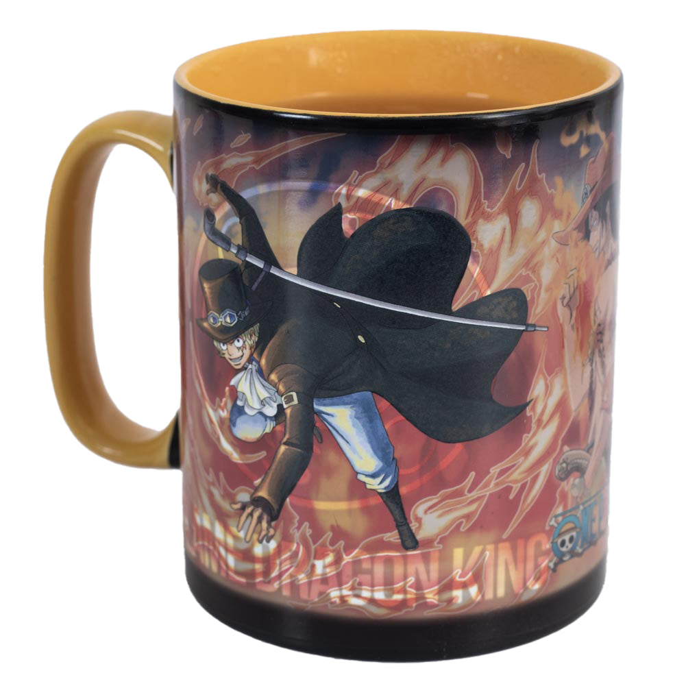 One Piece Heat Changing Mega Mug Luffy & Sabo