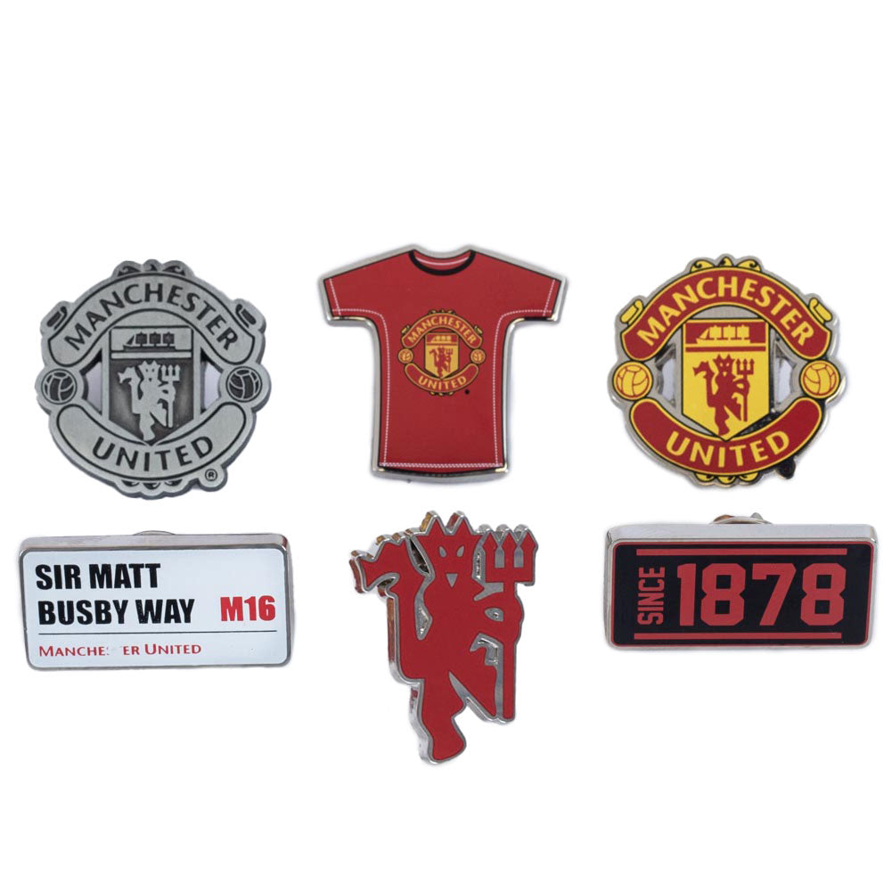 Manchester United FC 6pc Badge Set