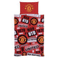 Manchester United FC Patch Single Duvet Set