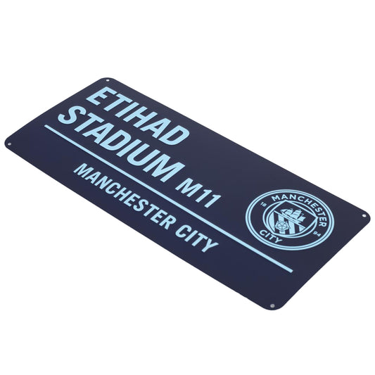 Manchester City FC Two Tone Street Sign