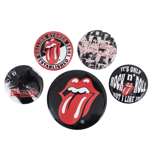 The Rolling Stones Classic Button Badge Set