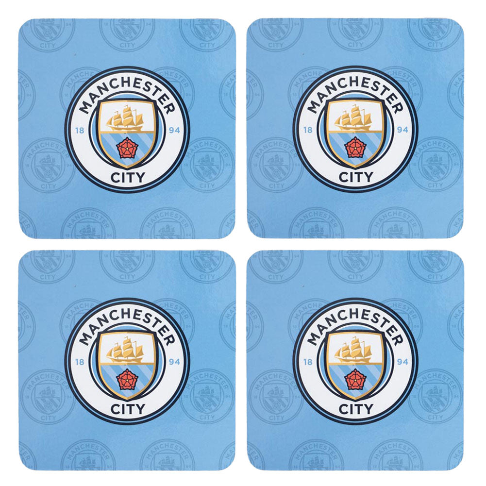 Manchester City FC 4pk Cork Coaster