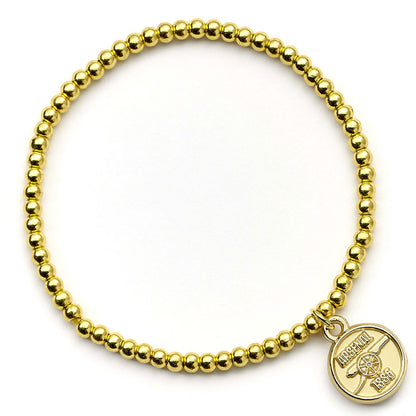 Arsenal FC Gold Finish Bead Bracelet