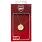 Arsenal FC Gold Finish Crest Necklace