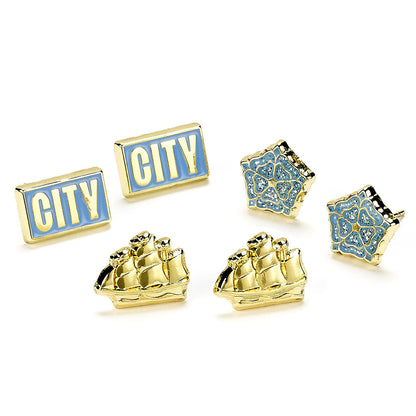 Manchester City FC Stud Earring Set