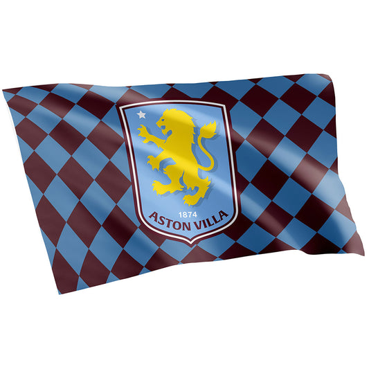 Aston Villa FC Checked Flag