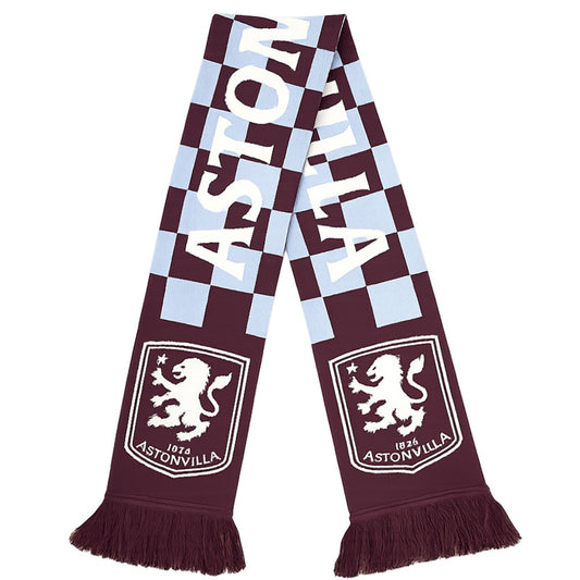 Aston Villa FC Checked Scarf