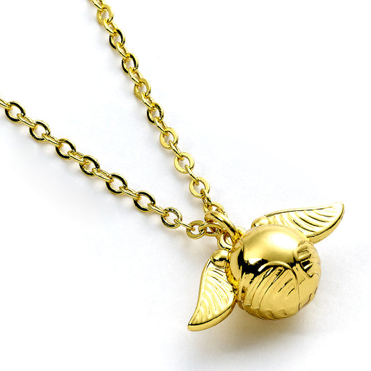 Harry Potter Gold Plated Cute Golden Snitch Necklace