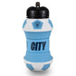 Manchester City FC Collapsible Football Drinks Bottle