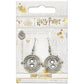 Harry Potter Silver Plated Time Turner Hook Earrings