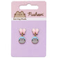 Pusheen Gold Plated Bow Drop Earrings