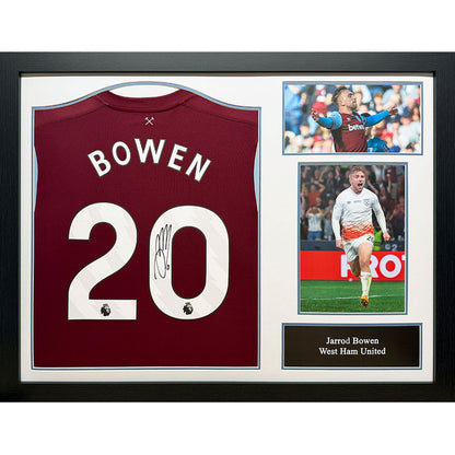 West Ham United FC Bowen Signed Shirt (Framed)