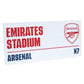 Arsenal FC White Street Sign
