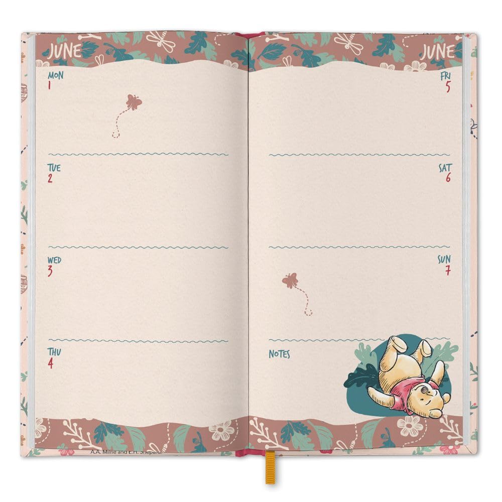 Winnie The Pooh Slim Diary 2026