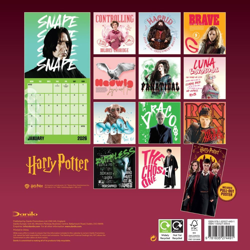 Harry Potter Calendar & Diary Gift Box 2026