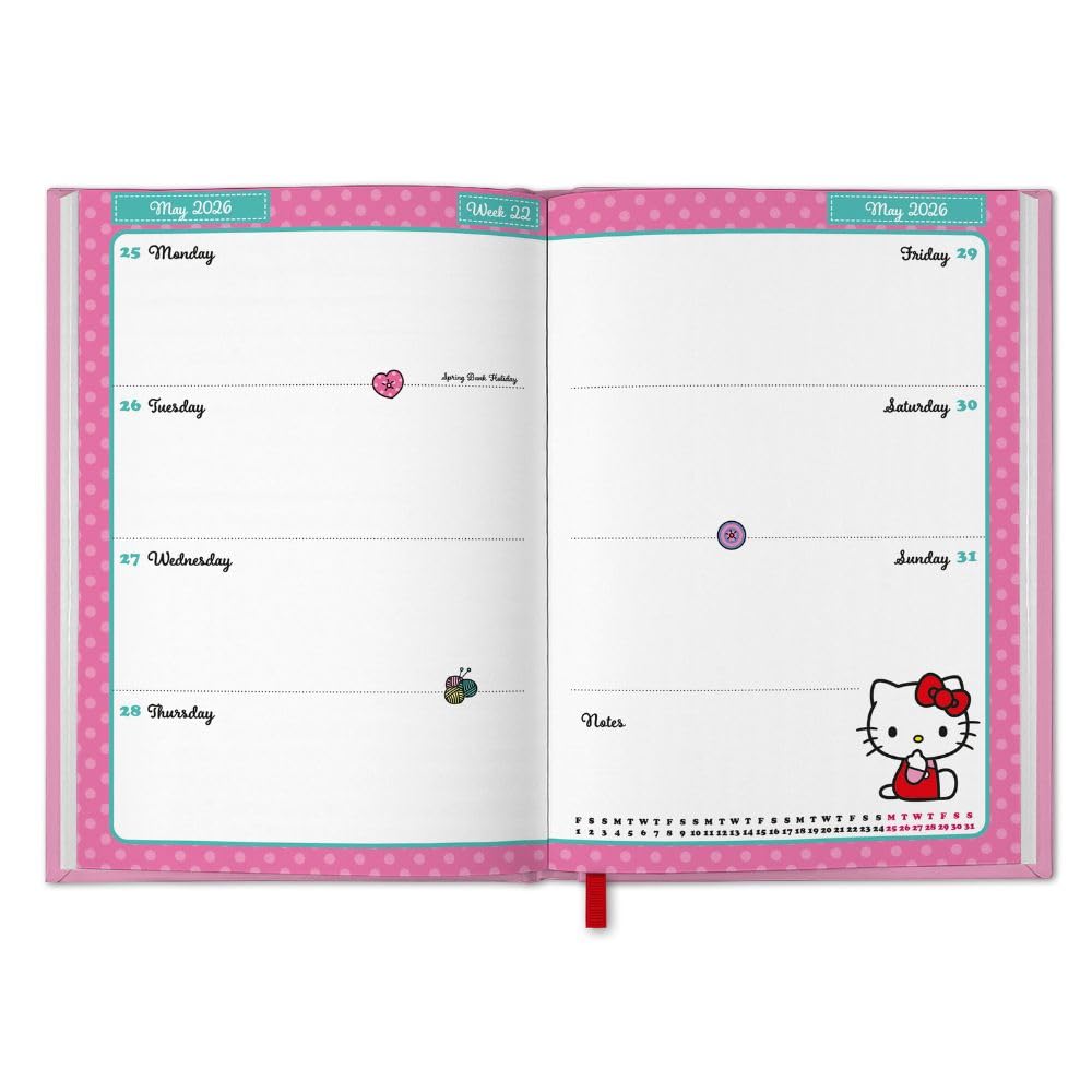 Hello Kitty A5 Diary 2026