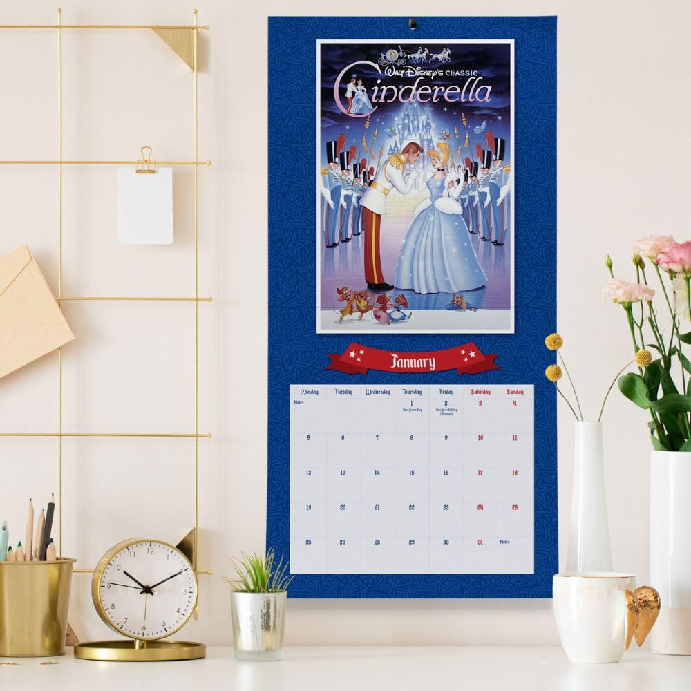 Disney Vintage Posters Square Calendar 2026