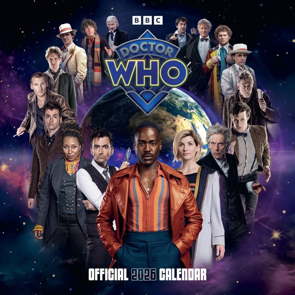 Doctor Who Classic Edition Square Calendar 2026