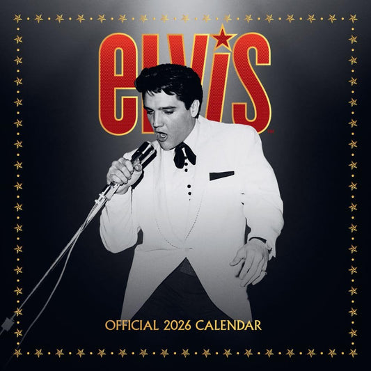 Elvis Presley Square Calendar 2026
