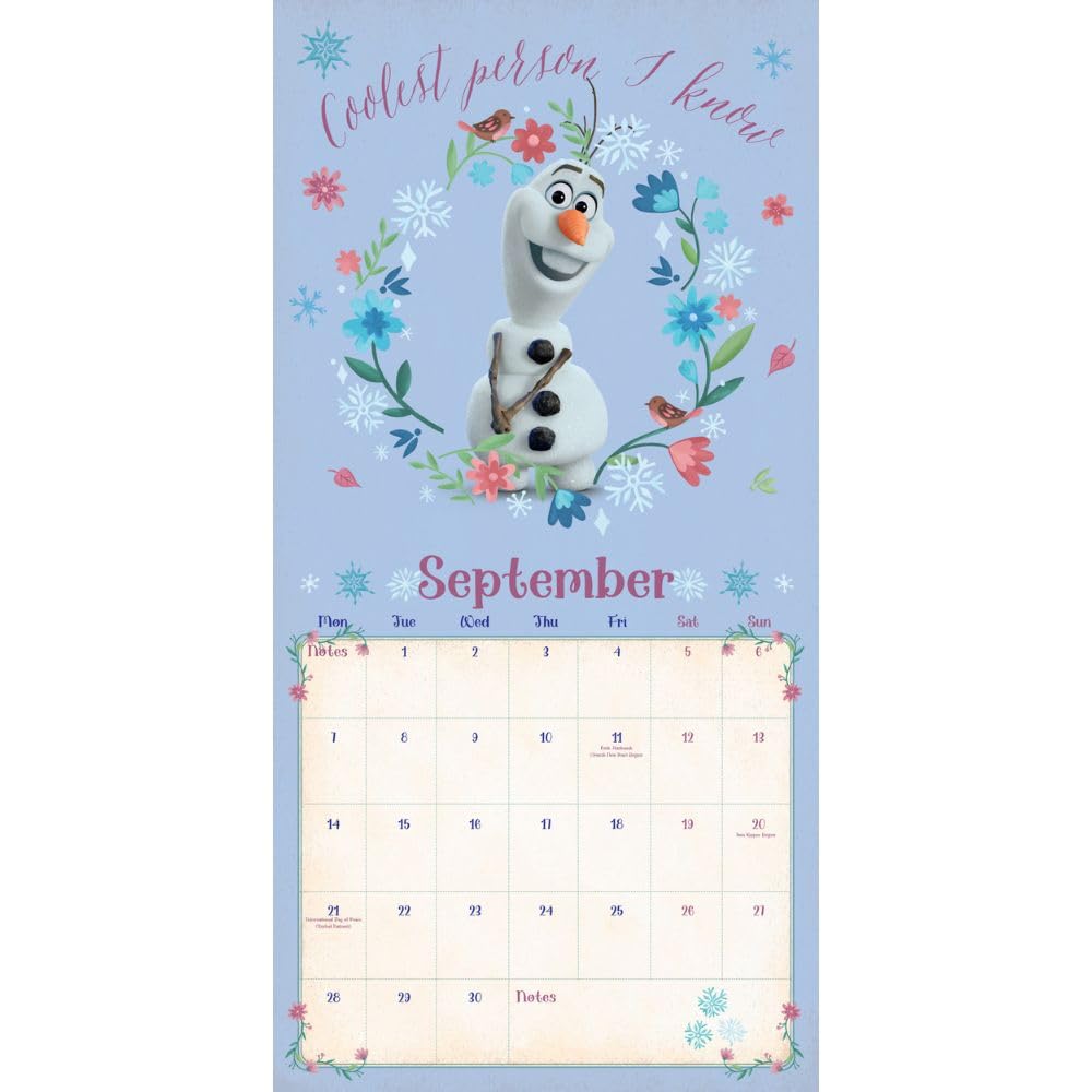 Frozen Square Calendar 2026