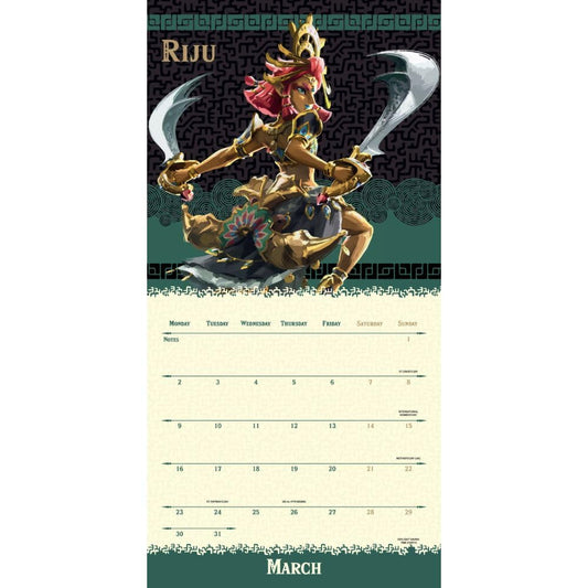The Legend Of Zelda Square Calendar 2026
