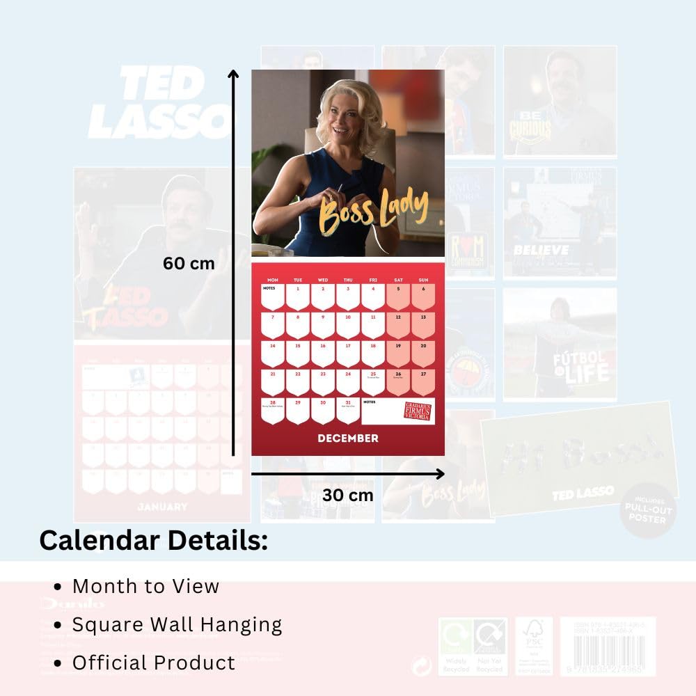 Ted Lasso Square Calendar 2026