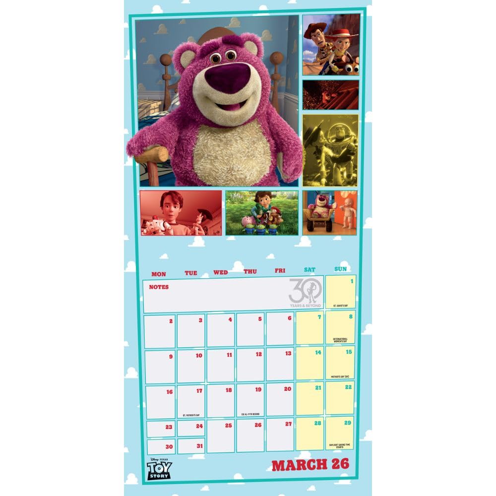 Toy Story Square Calendar 2026