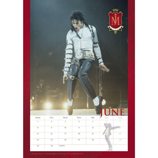 Michael Jackson A3 Calendar 2026