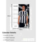 Newcastle United FC A3 Calendar 2026