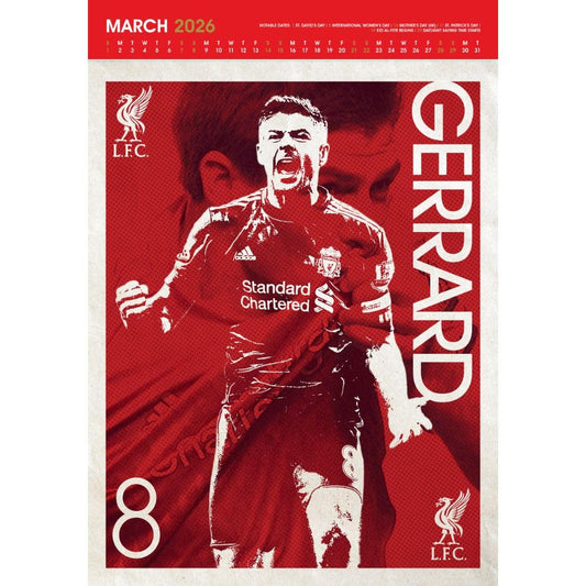 Liverpool FC Deluxe Calendar 2026