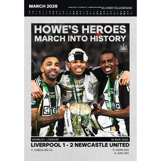 Newcastle United FC Deluxe Calendar 2026